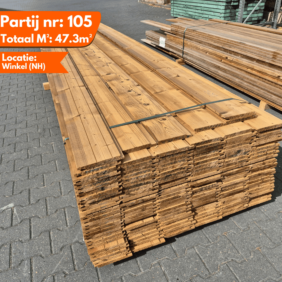 Thermo Vuren Channelsiding 4200-4800x180-170x20mm