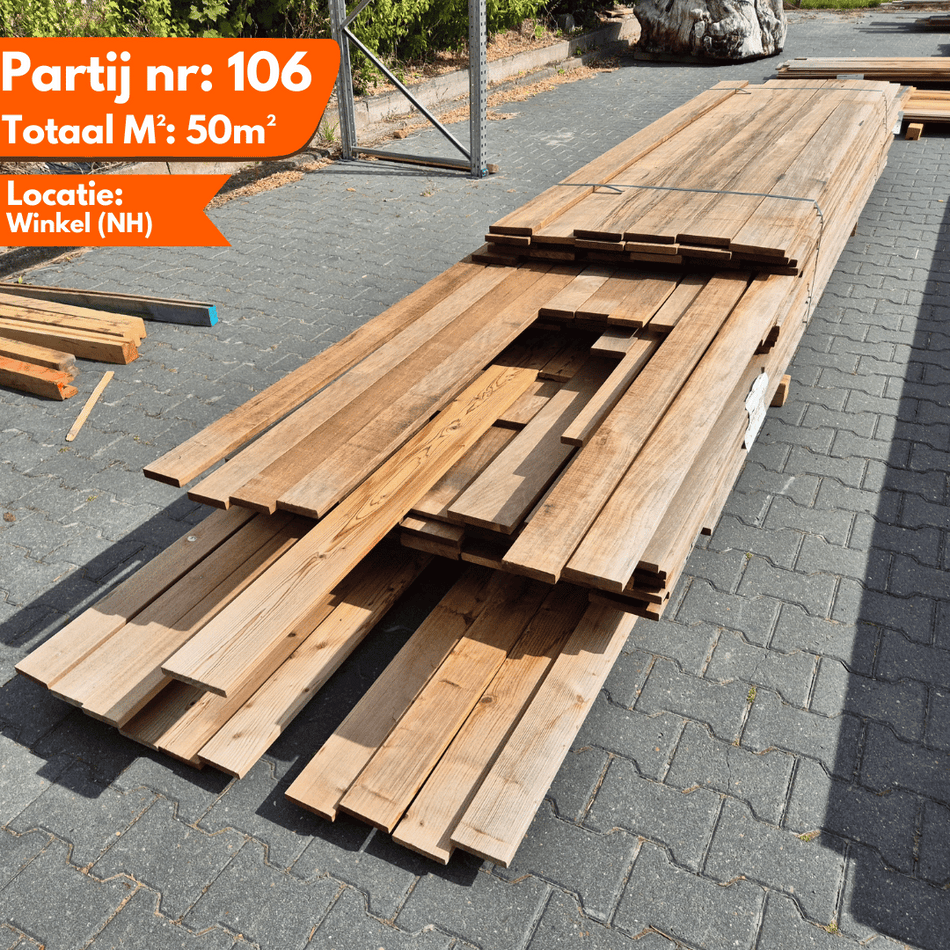 Mix Partij Thermo Frake + Vuren planken 2700-4850x47-90-140x19mm