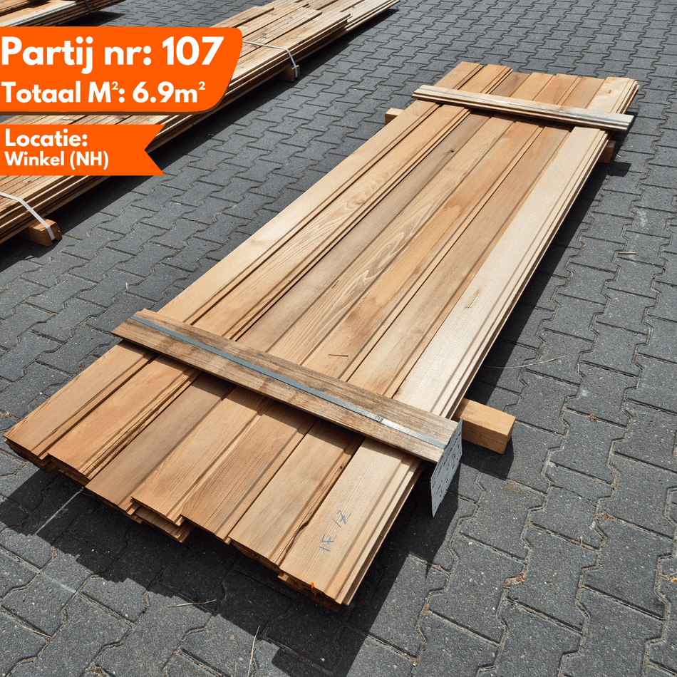 Cederhout Channelsiding 3050x143x18mm