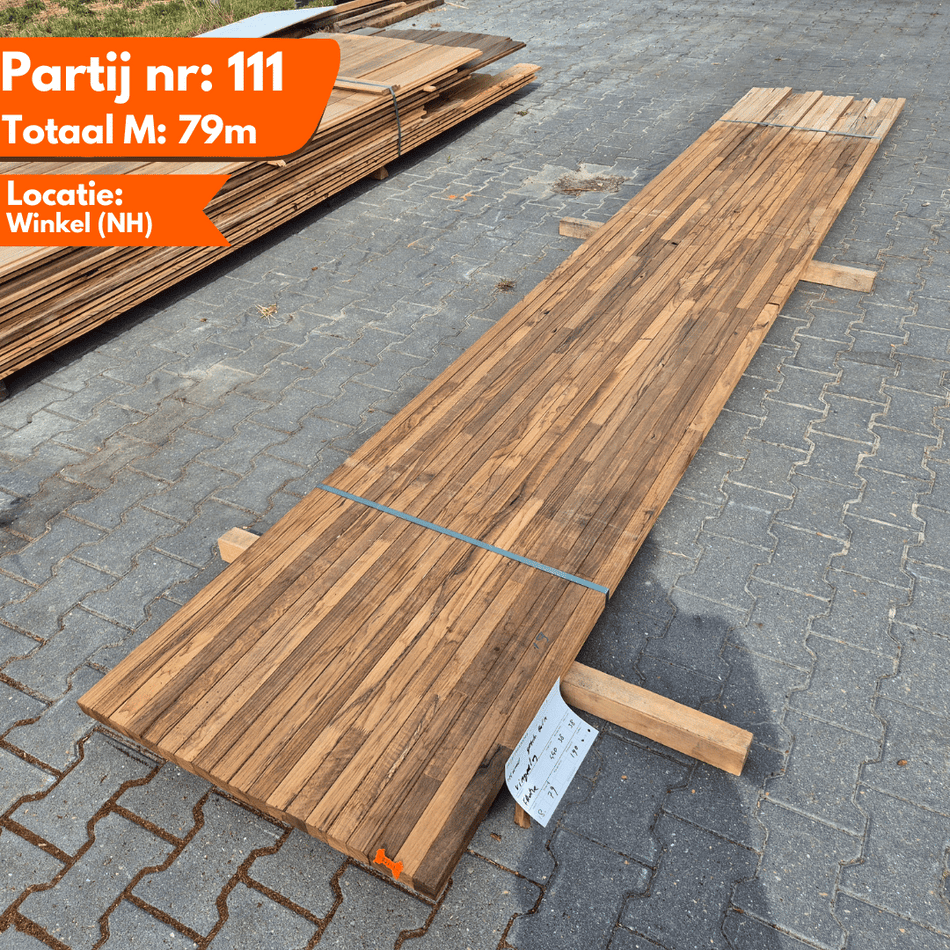 Thermo Frake Geschaafde Balk 4400x38x38mm