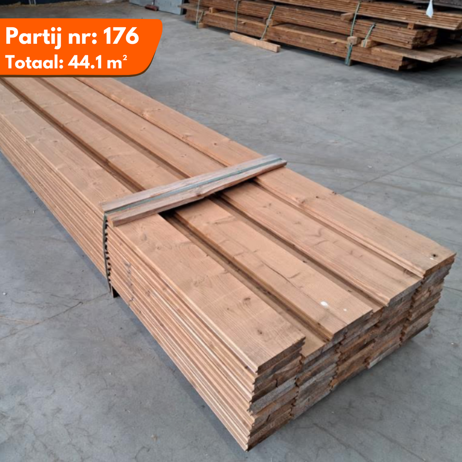 Thermo Vuren Blokhutprofiel 4800x180x34mm