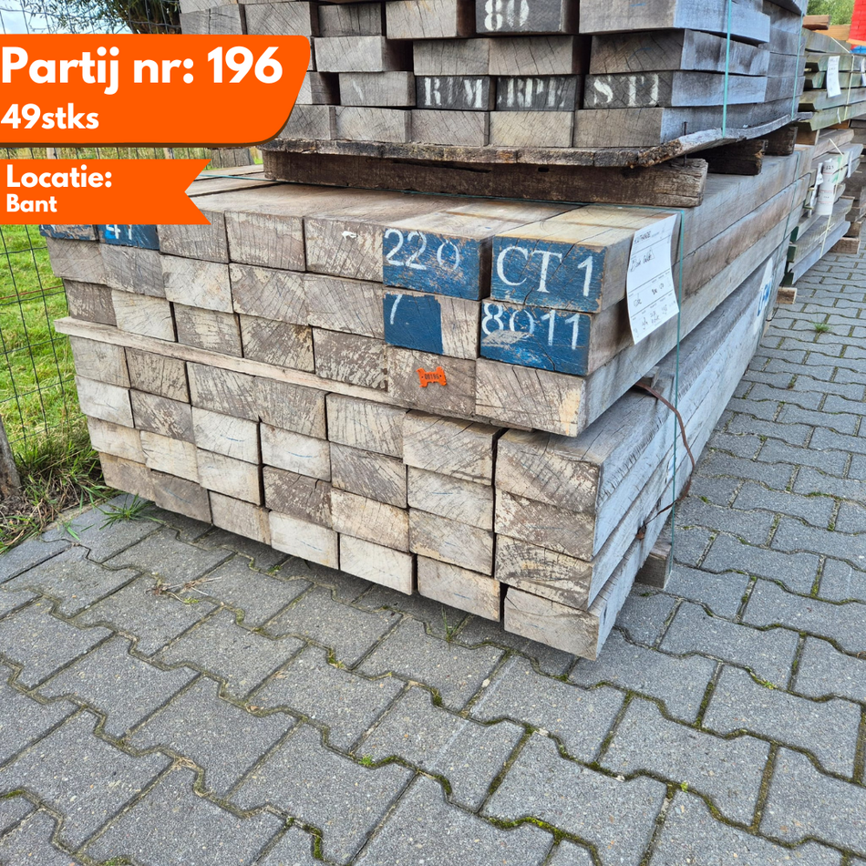 Hardhout Azobe Balken 2000x150x80cm