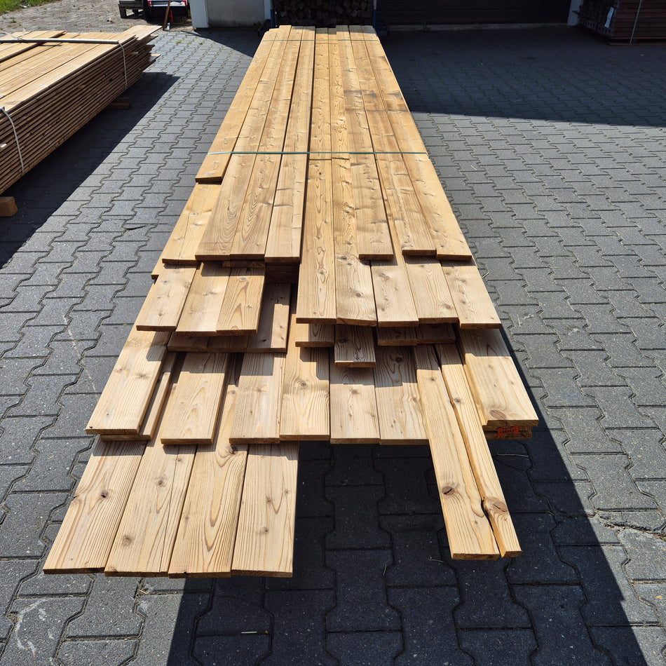 Thermo Vuren Geschaafde Planken 3300-4800x100-135x18mm