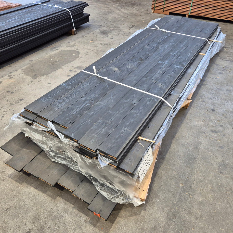 Thermo Vuren Planken (Zwart) 3000x140x18mm