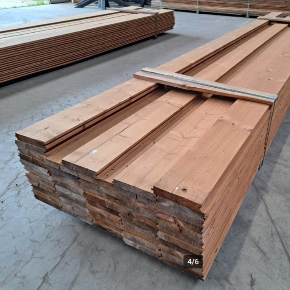 Thermo Vuren Blokhutprofiel 4800x180x34mm