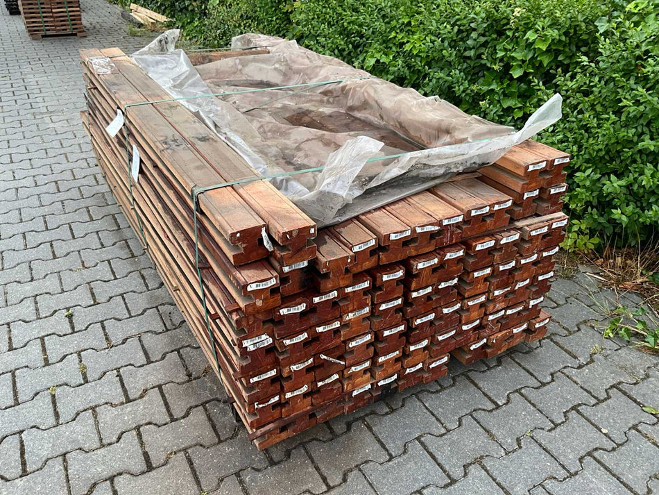 Bangkirai Schuttingpalen 2000x90x90mm