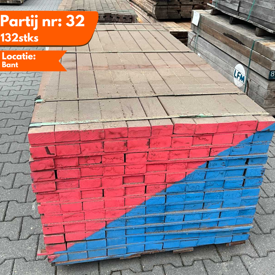 Angelim Vermelho Hardhout Balken 2000x90x45mm