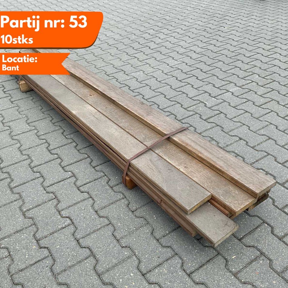 Hardhouten Vlonderplanken 2150-2450x145x25mm