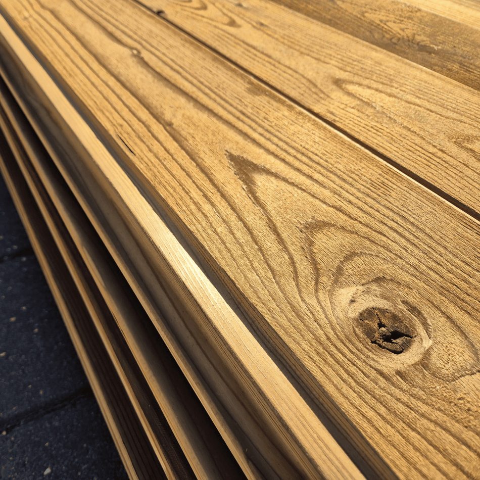 Thermo Vuren Channelsiding Geborsteld 3600x185x19mm