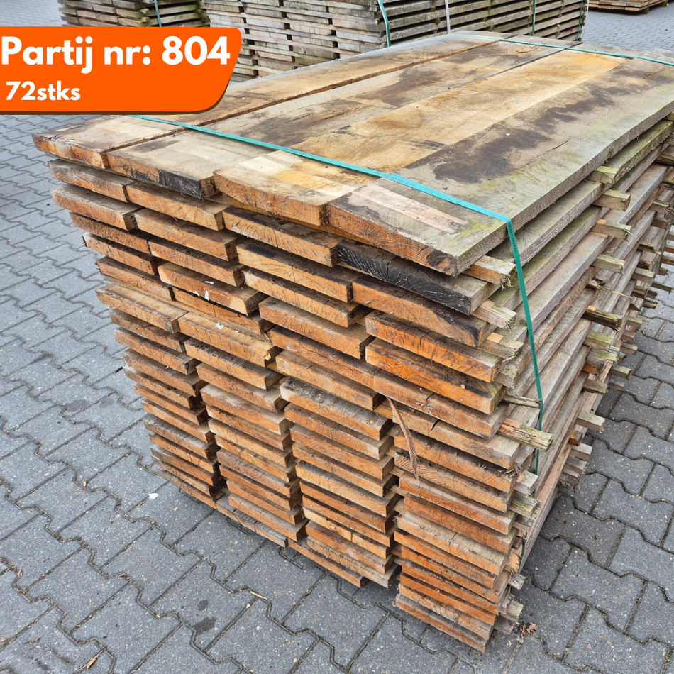 Eiken planken fijnbezaagd 1550x220x27mm