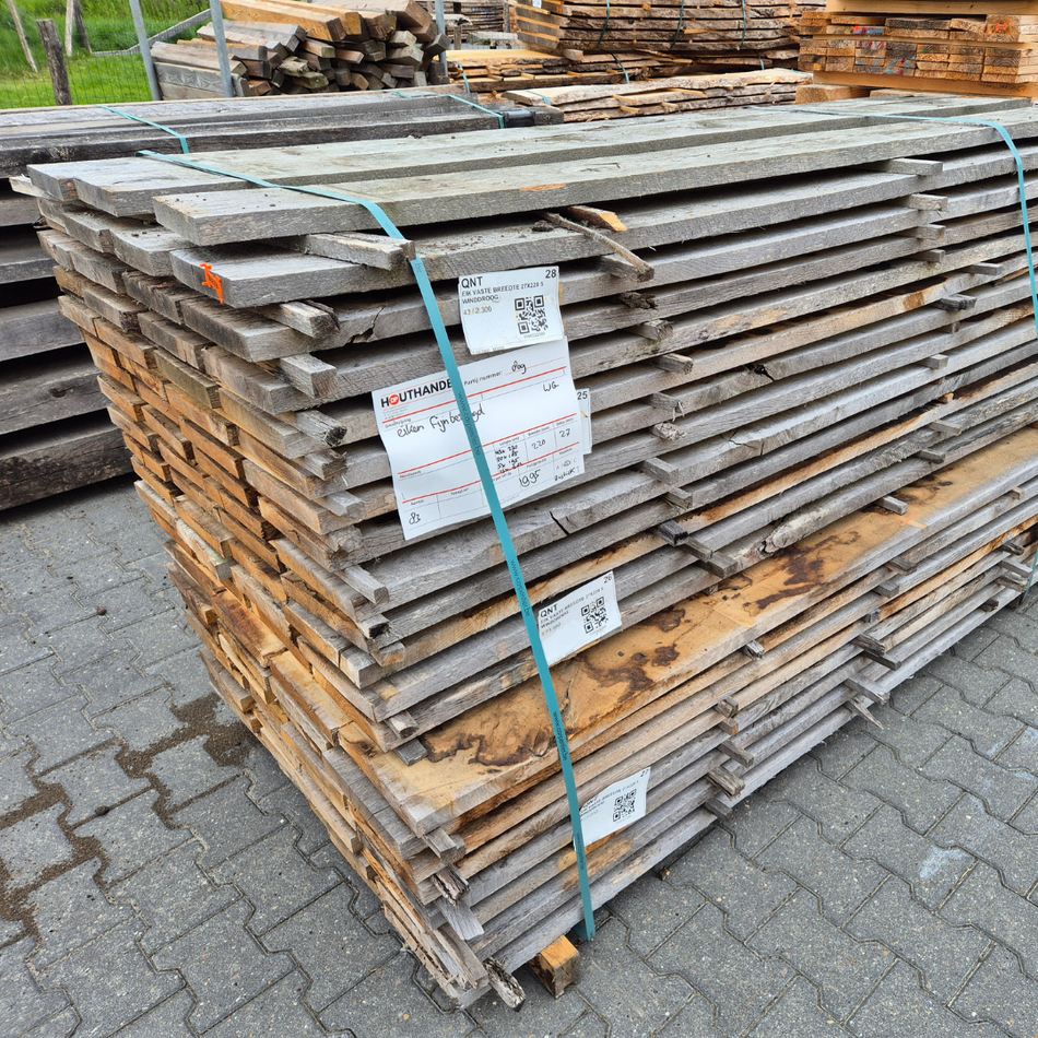 Eiken planken fijnbezaagd 1850-2300x220x27mm