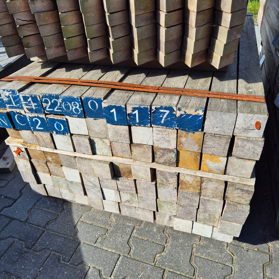 Hardhout Azobe Palen 1500x80x80mm