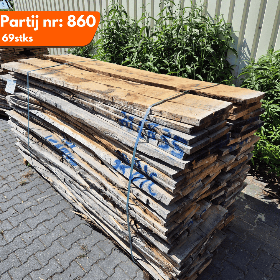 Eiken Schaaldelen 2400-2800x200-350x34mm