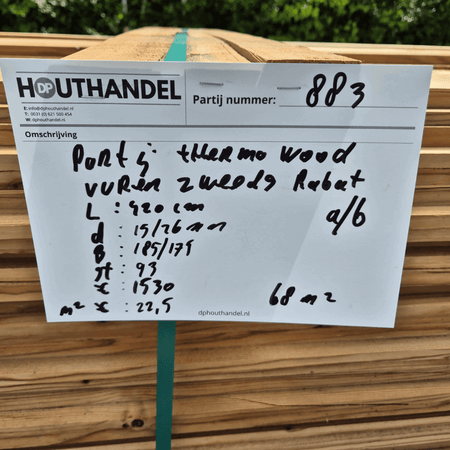 Thermo Vuren Zweeds Rabat 4200x185x19-26mm