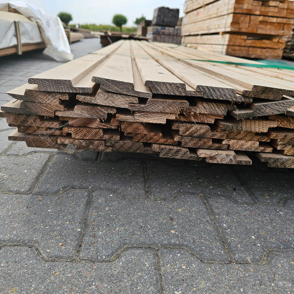 Thermo Vuren Channelsiding 4200x90x20mm