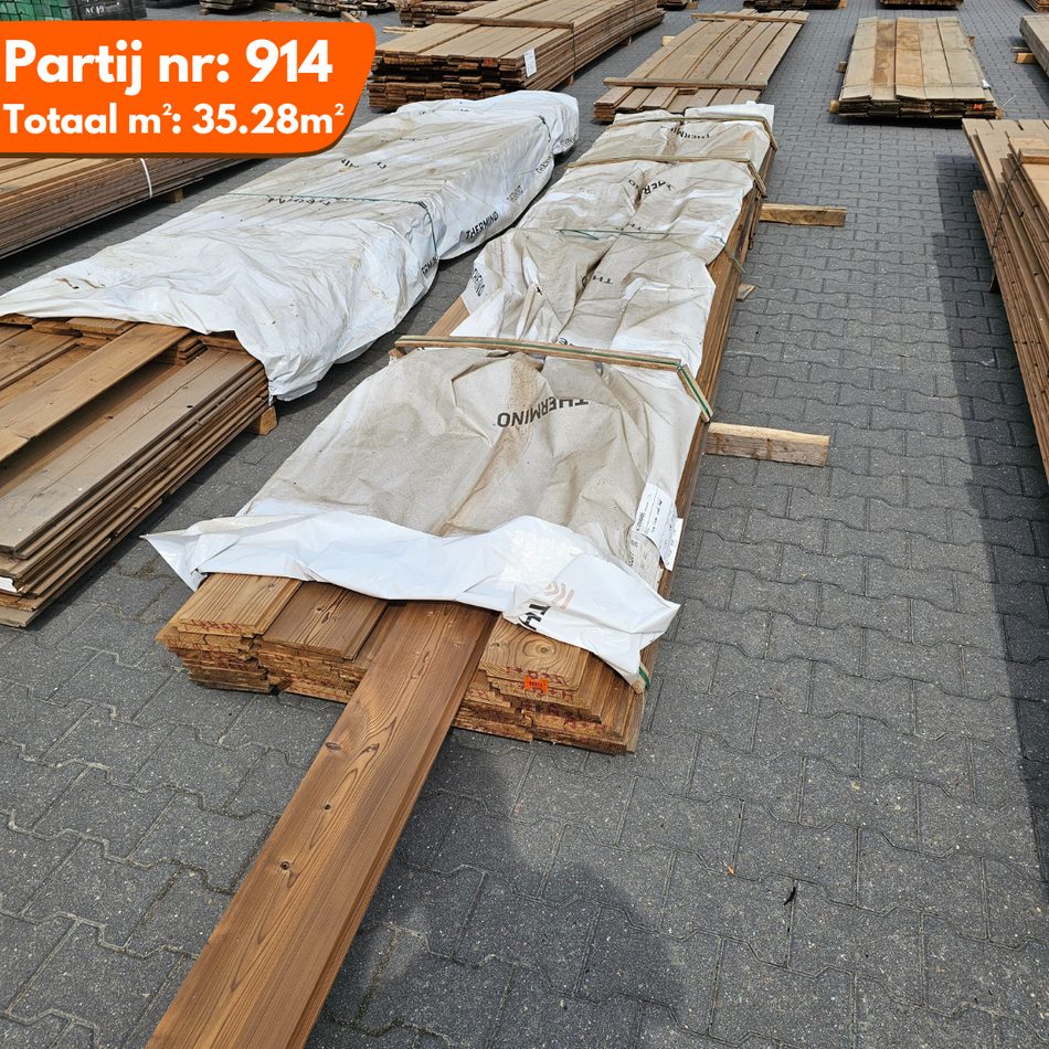 Thermo Vuren Zweeds Rabat 4800x185x12-22mm