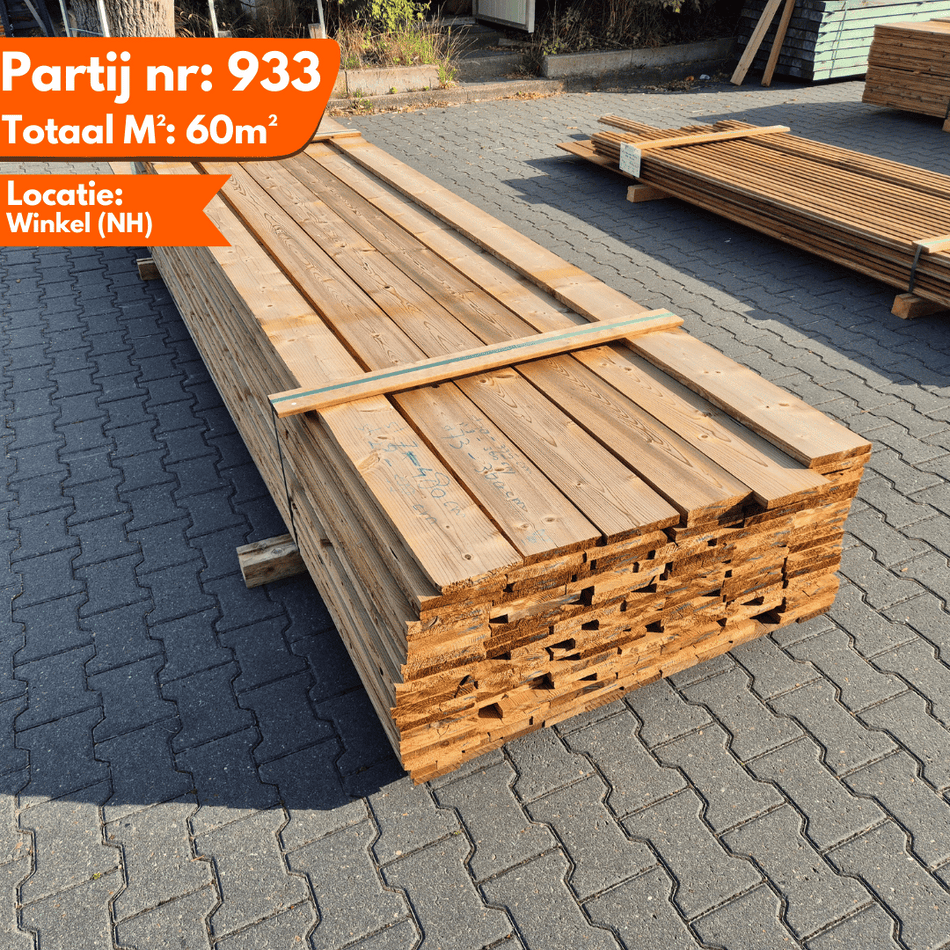 Thermo Vuren Geschaafde Plank 3600-4800x150x20mm