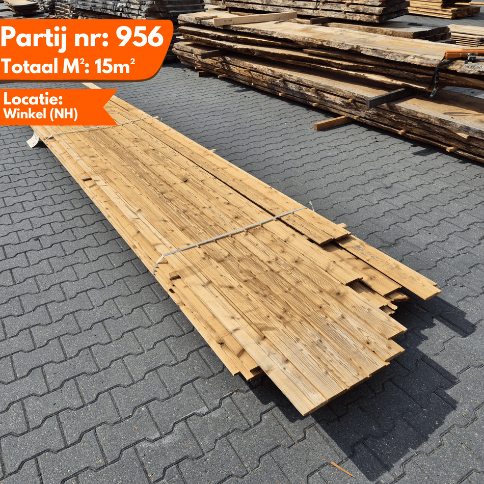 Thermo Vuren Geborstelde Planken 3000-5400x115-140x20mm