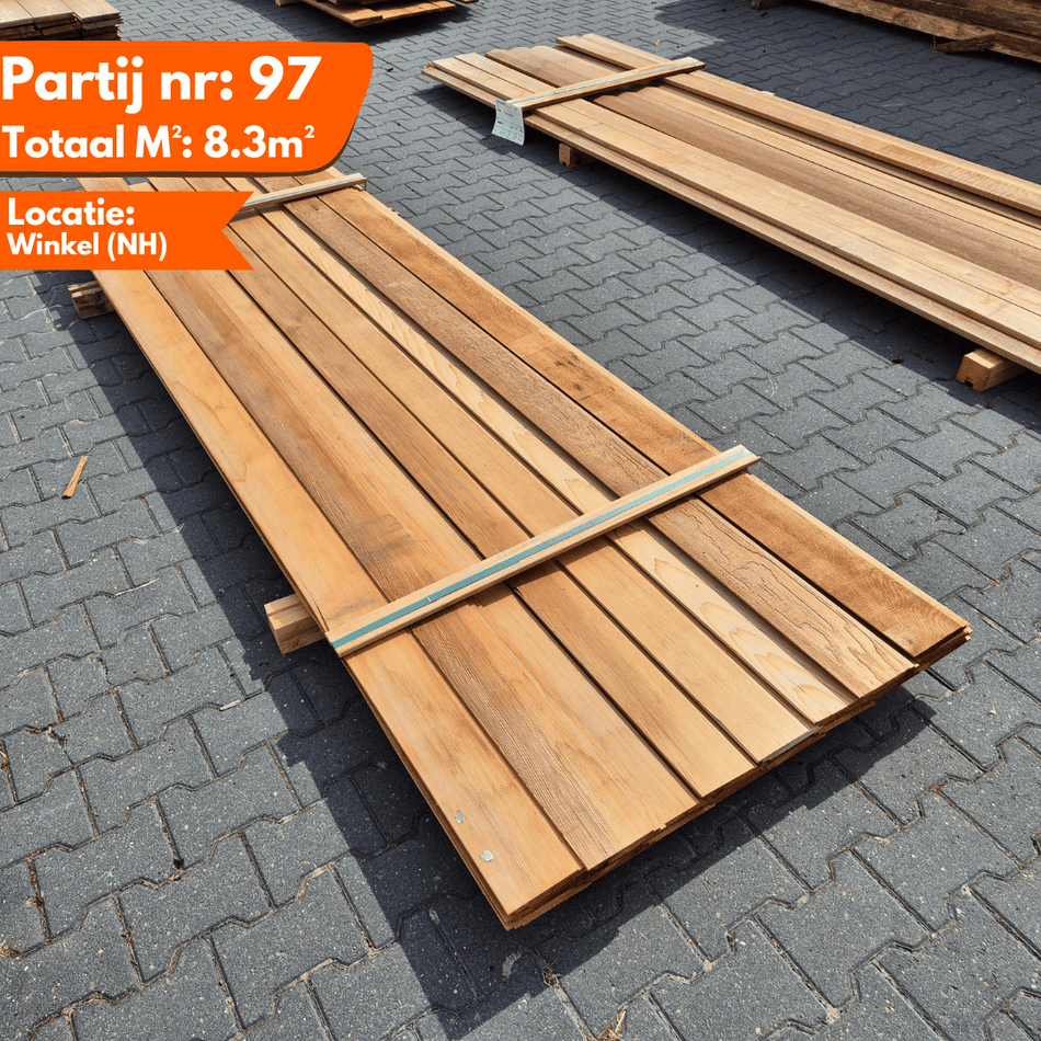 Partij Thermo Vuren + Ceder Channelsiding Mix 3100-3350x143-135x18mm