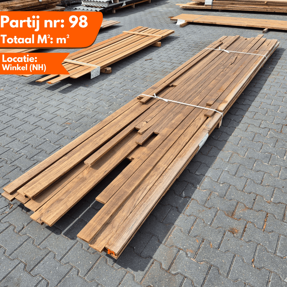 Partij Thermo Frake Geschaafde Plank 2100-4850x66-90x18-20mm