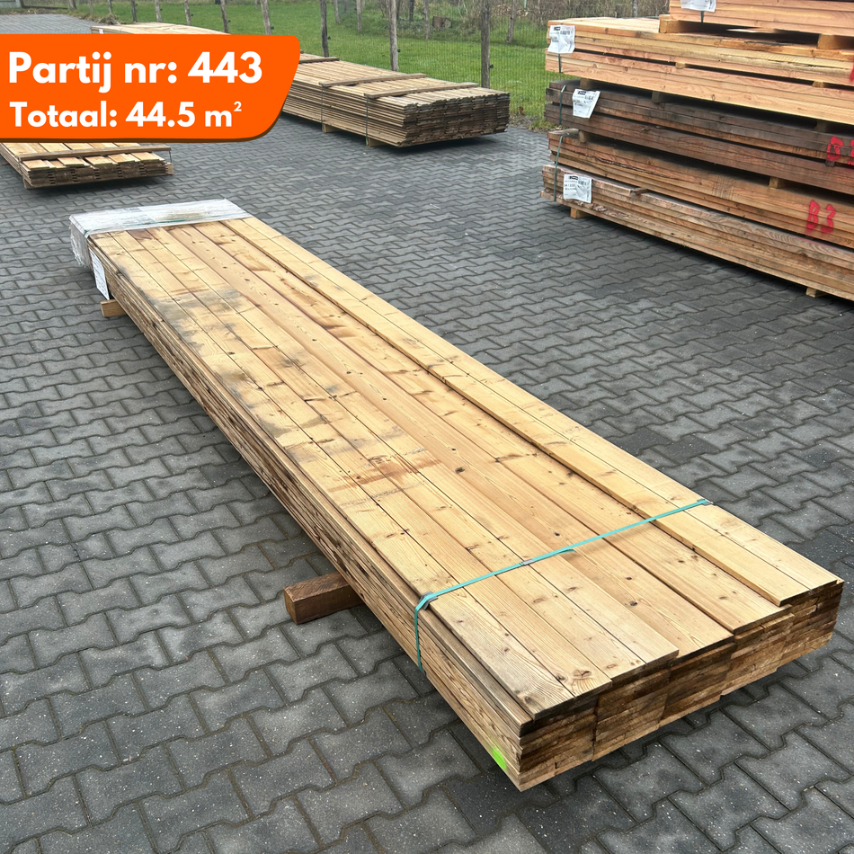 Thermo Vuren Geschaafde Plank 4500x190x18mm