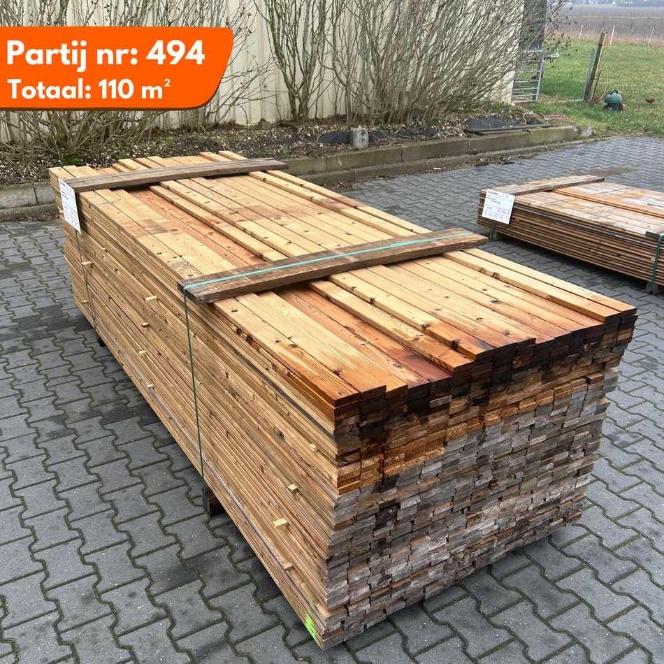 Thermo Vuren Geschaafde Plank 3000x66x18mm