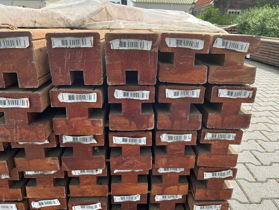 Bangkirai Schuttingpalen 2000x90x90mm