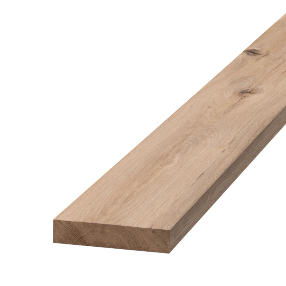 Eiken plank 4 zijdig geschaafd 3000x200x40mm