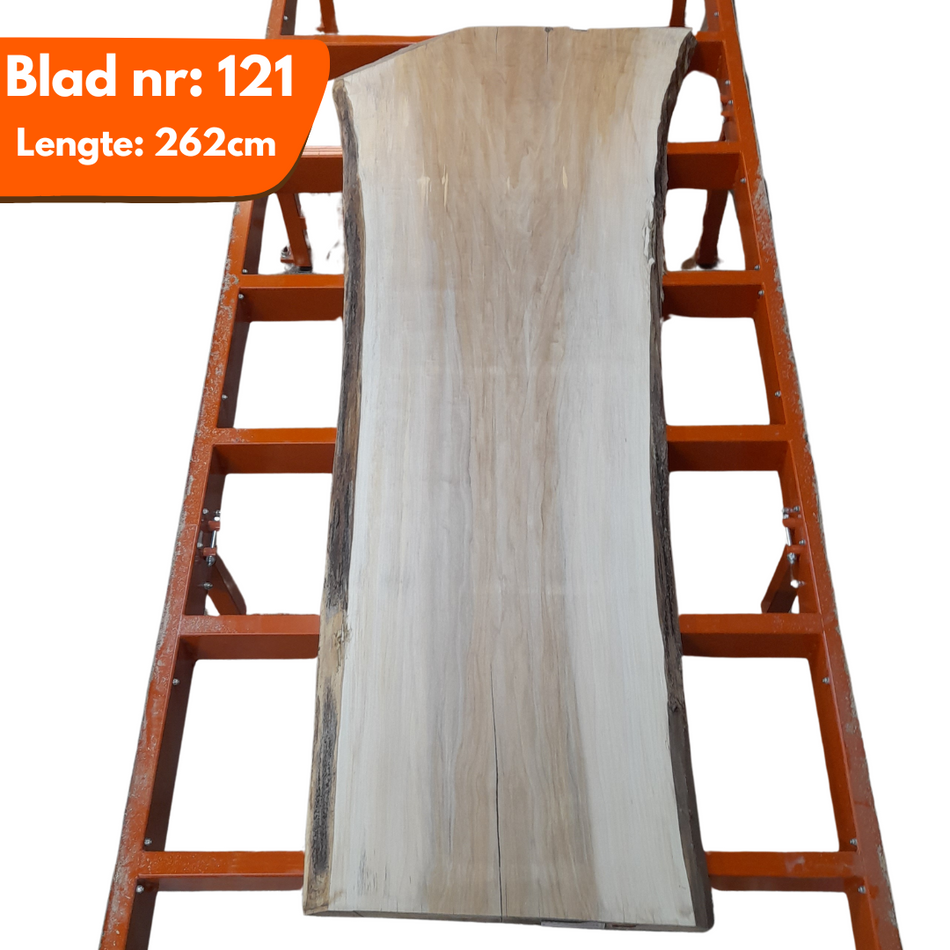 Tafelblad boomstam 121 - Populier 262x79-84-107x7cm