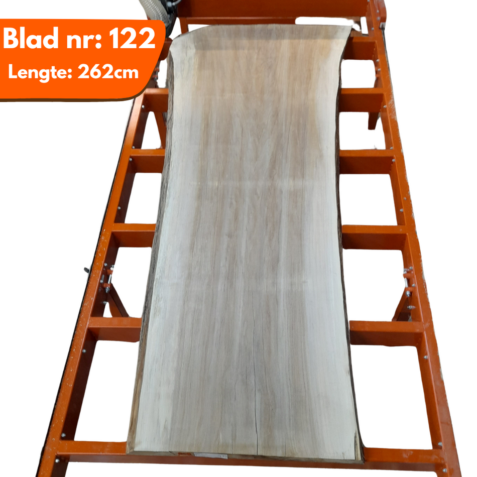 Tafelblad boomstam 122 - Populier 262x111-92-87x7cm