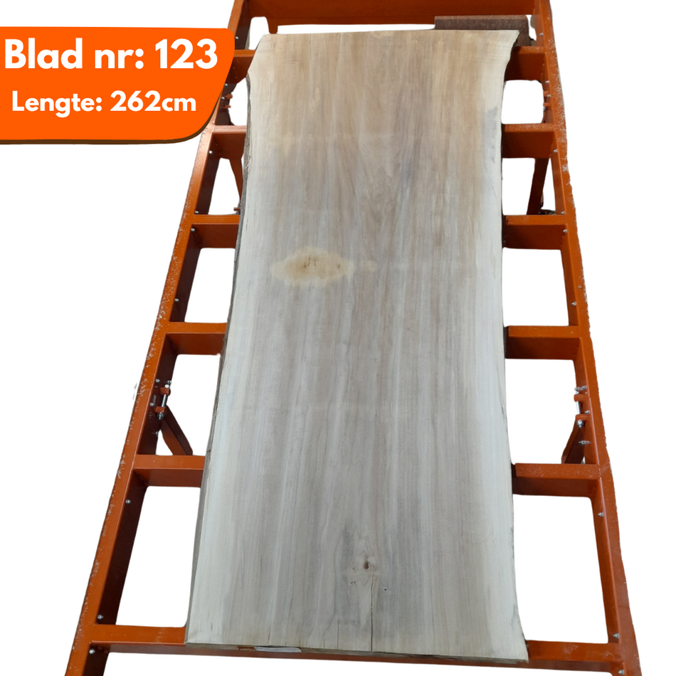 Tafelblad boomstam  123 - Populier 262x118-98-90x6-7cm