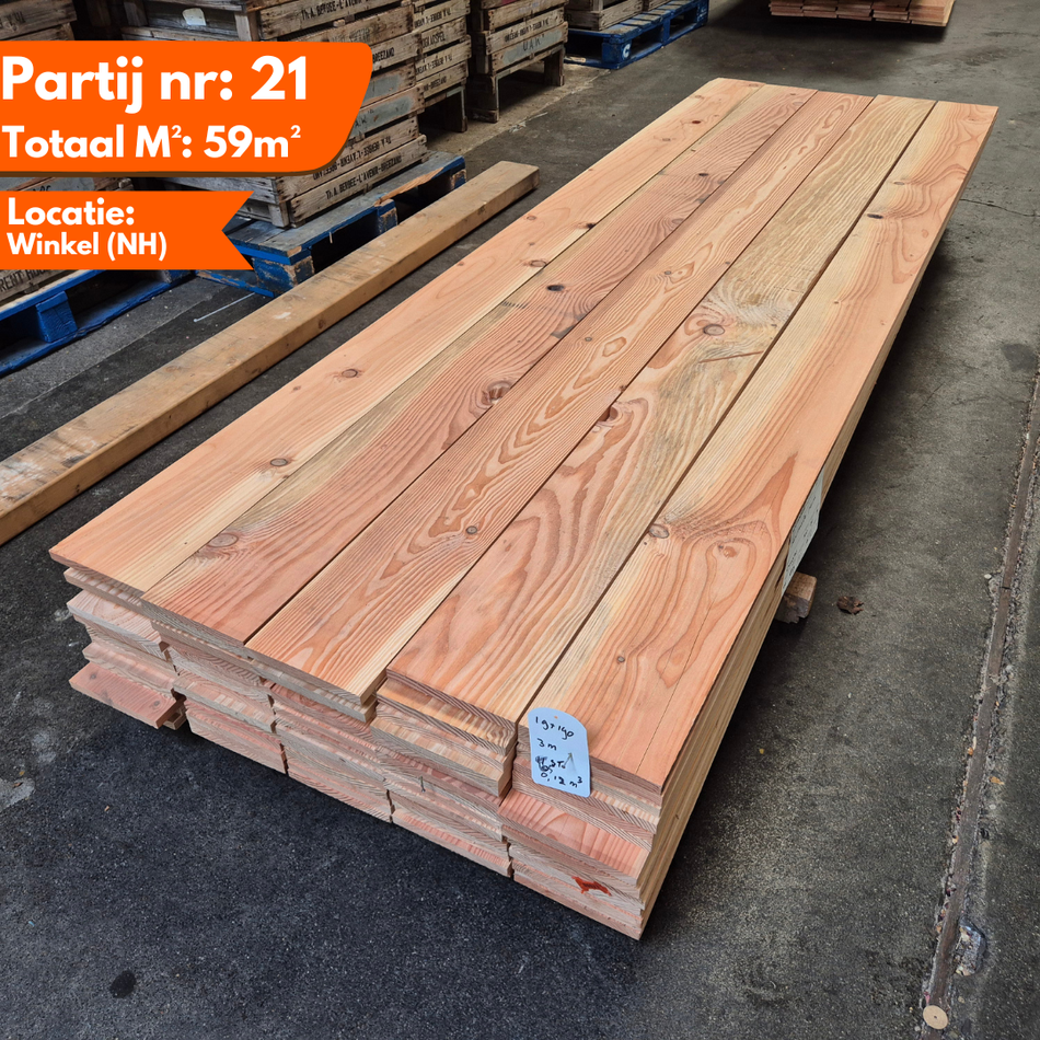 Douglas Geschaafde Planken 3000x190x19mm