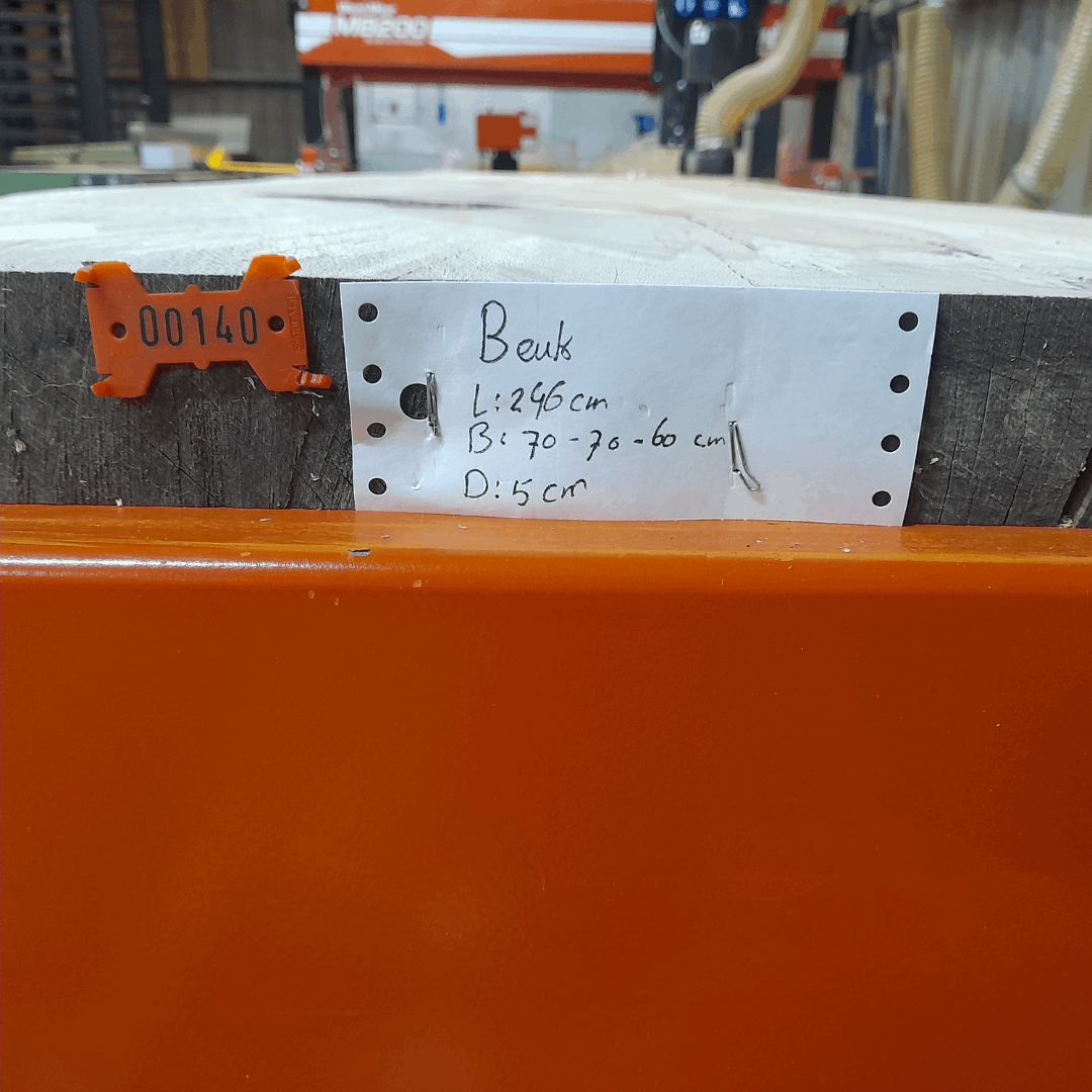 Tafelblad boomstam 140 - Beuken 246x70-70-60x5cm