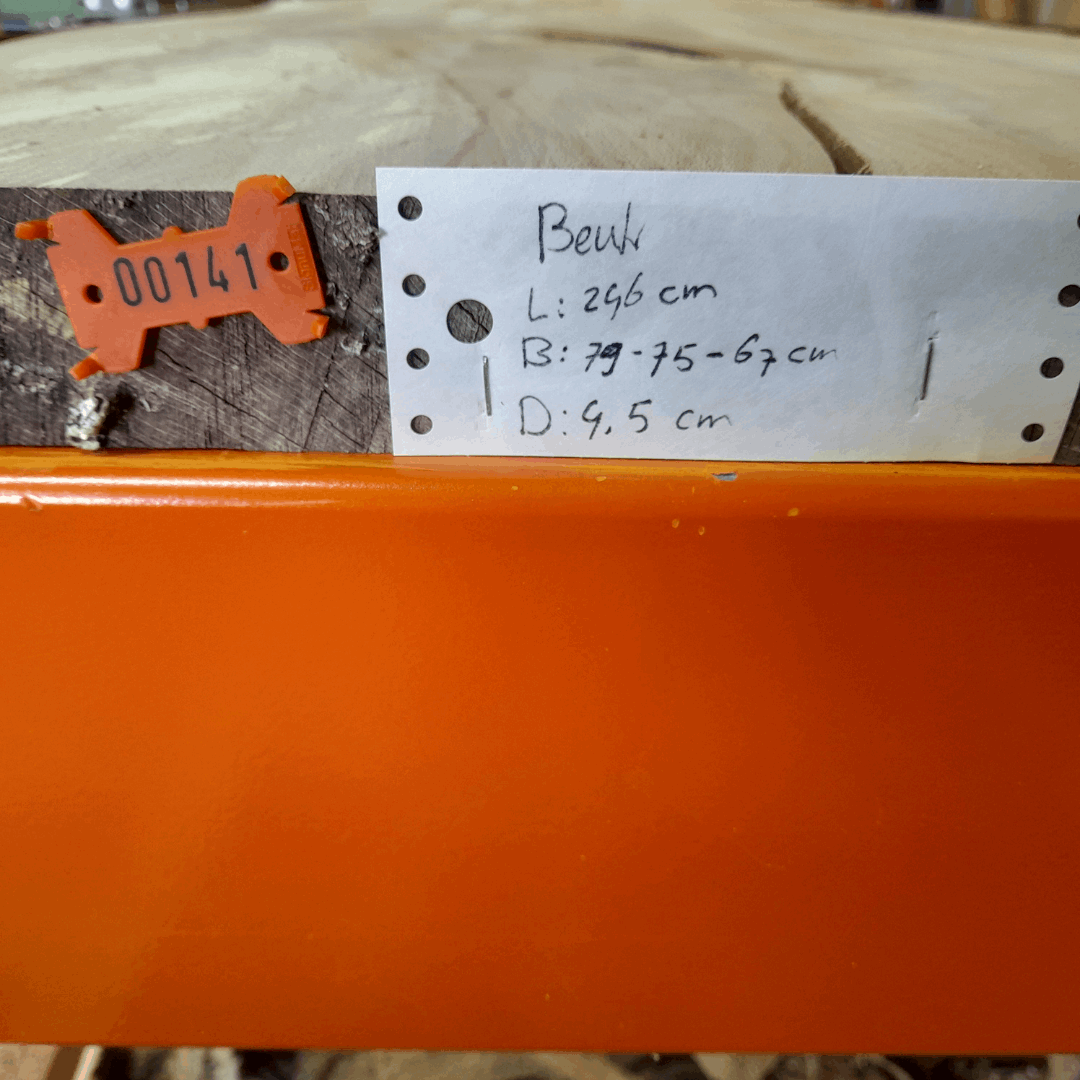 Tafelblad boomstam 141 - Beuken 249x79-75-67x4.5cm