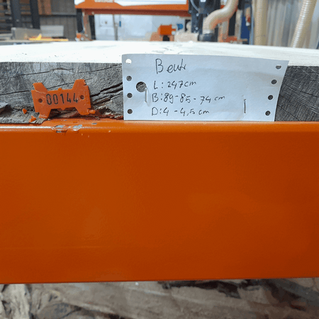 Tafelblad boomstam 144 - Beuken 247x89-85-74x4.5cm