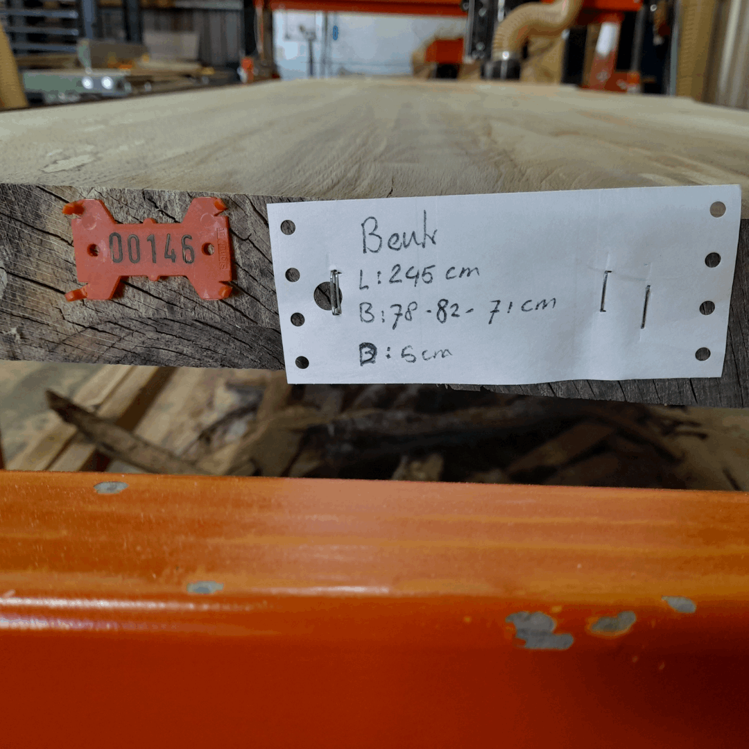 Tafelblad boomstam 146 - Beuken 245x78-82-71cm