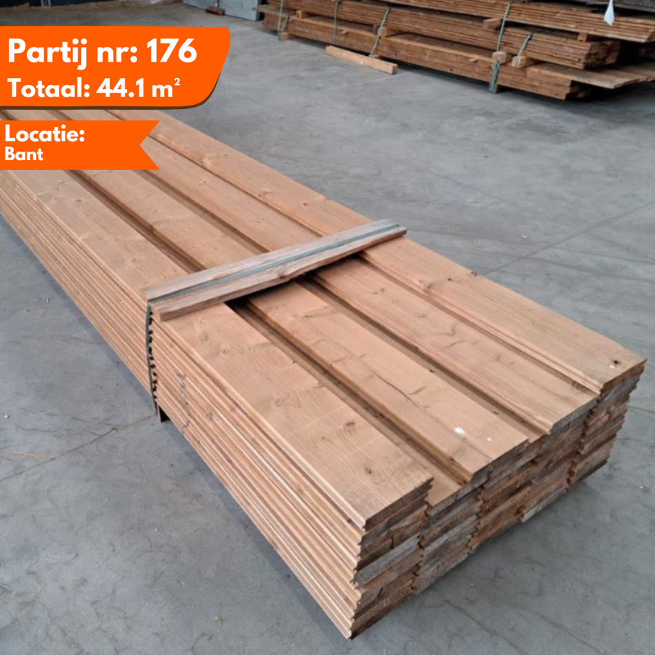 Thermo Vuren Blokhutprofiel 4800x180x34mm