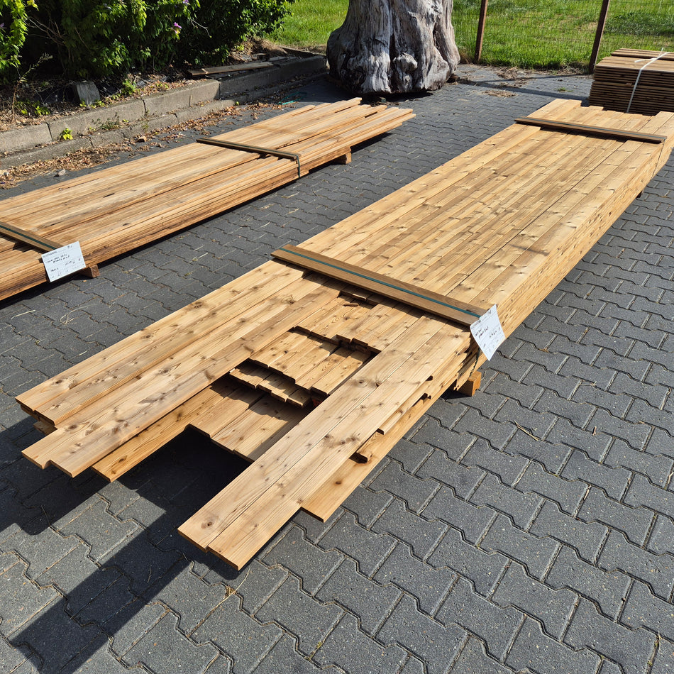 Thermo Vuren Geschaafde Plank 3300-4800x66-100x18mm