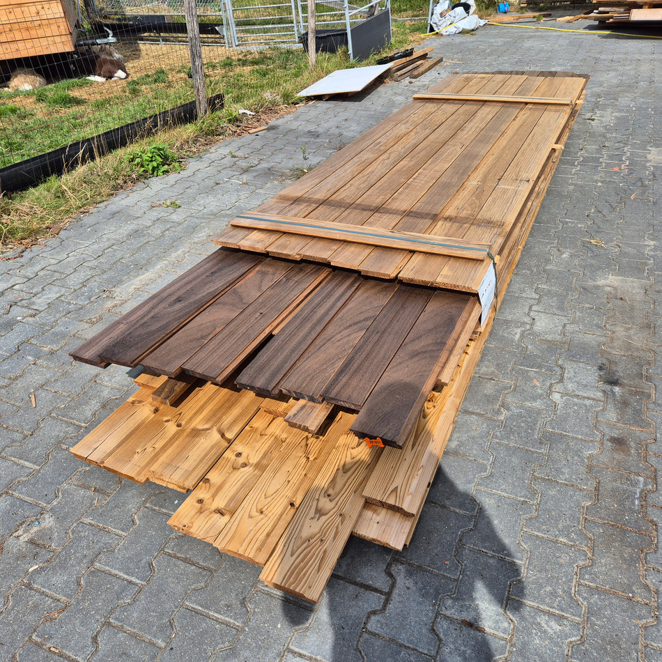 Partij Thermo mix Frake/Eik/Vuren 2150-5000x70-140x20mm