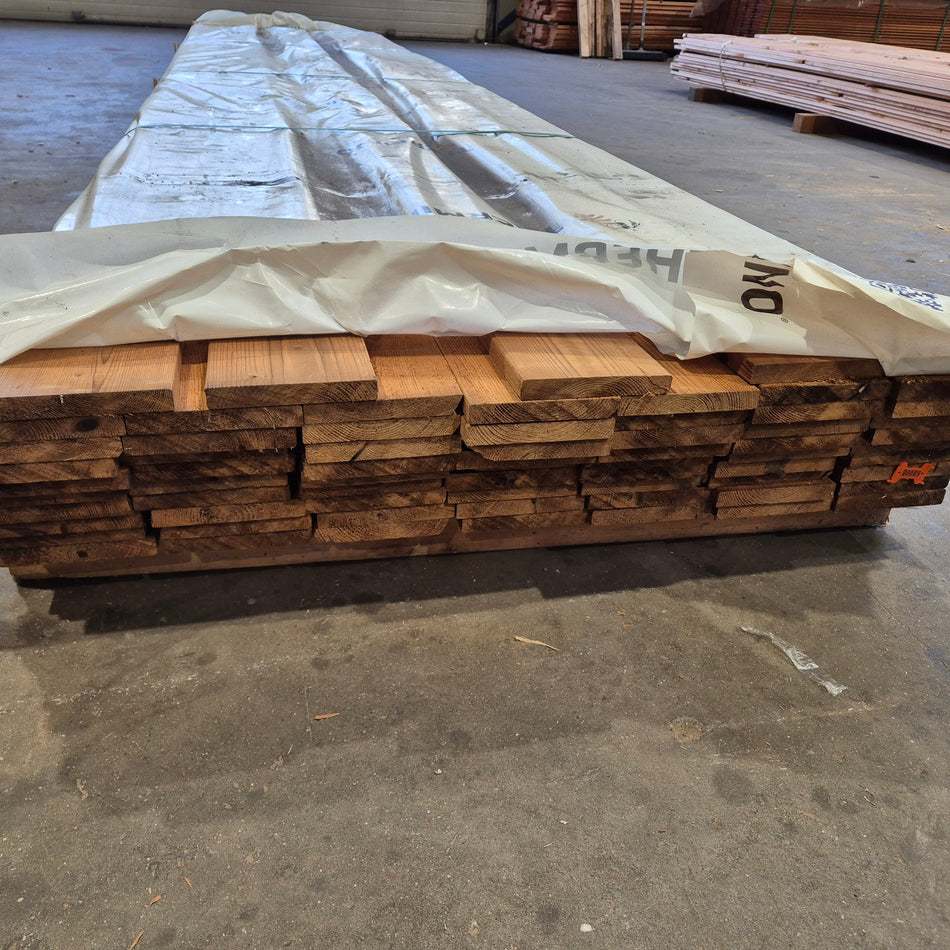 Thermo Vuren Ruw/Geschaafde Plank 4800x140x20mm