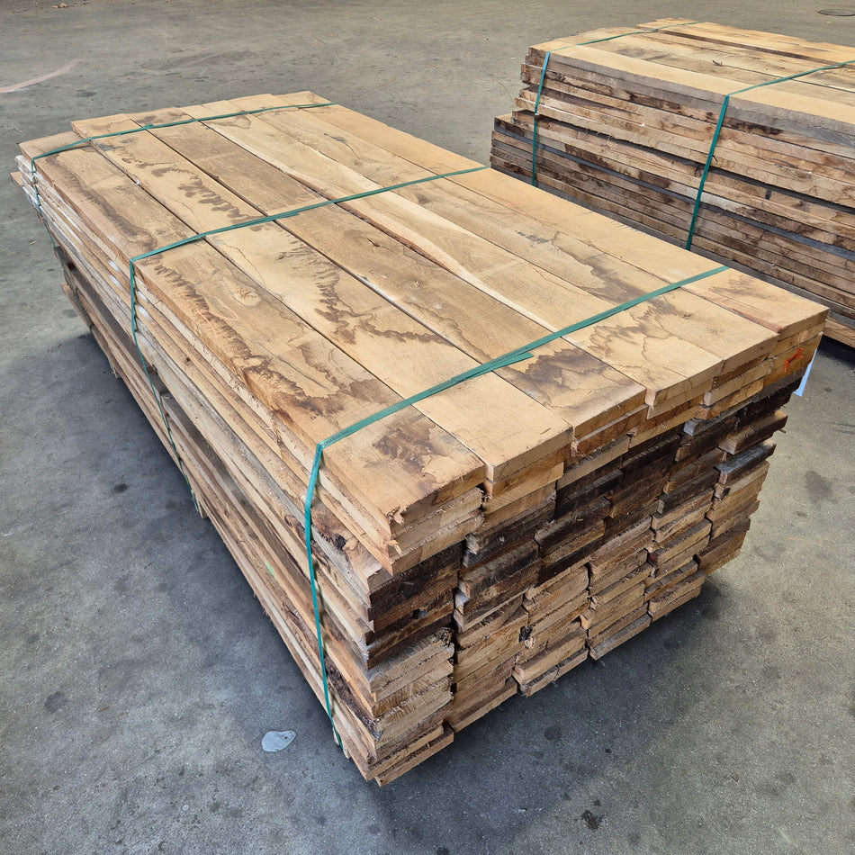 Partij Eiken planken 119st. Droog 1950-2100x160x27/30mm