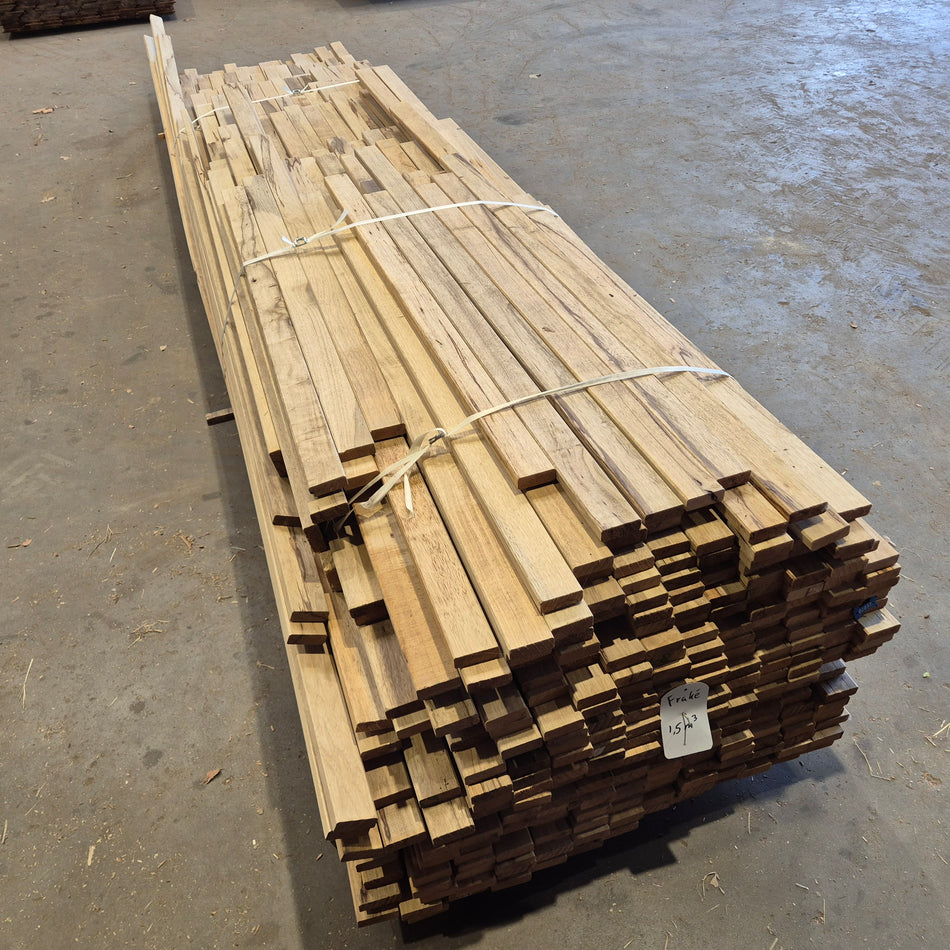 Frake /Afrikaans eiken geschaafde latten 1200tot4800x60x21mm