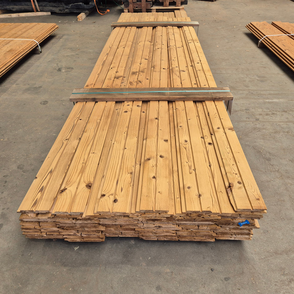 Thermo Vuren Halfhouts Rabat Dubbel Rhombus Mix partij 3300-3600x140-130x18 - 3600x80-90x18 - 4200x185-175x18mm