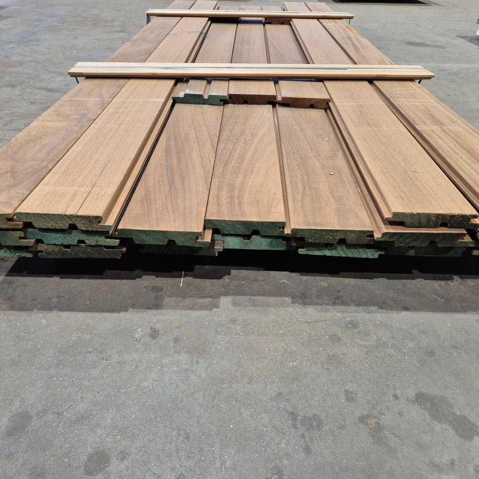 Thermo Ayous Planken dubbel rhombus 2440x140-130x25mm Partij 2092