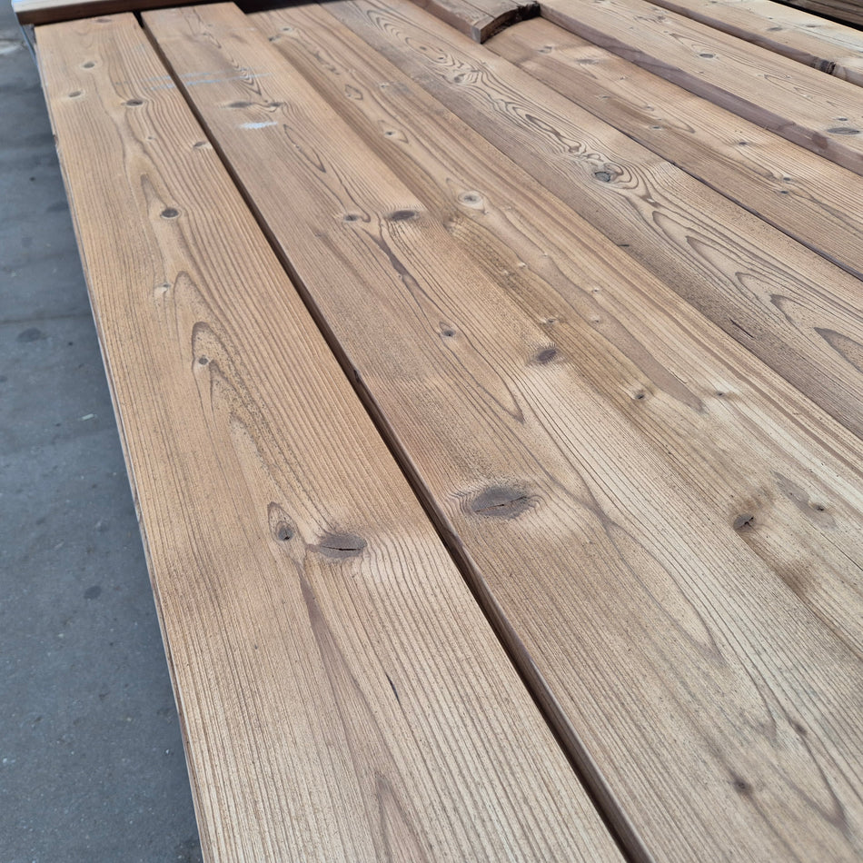 Thermo Vuren Geborstelde Planken 4200x140x19mm