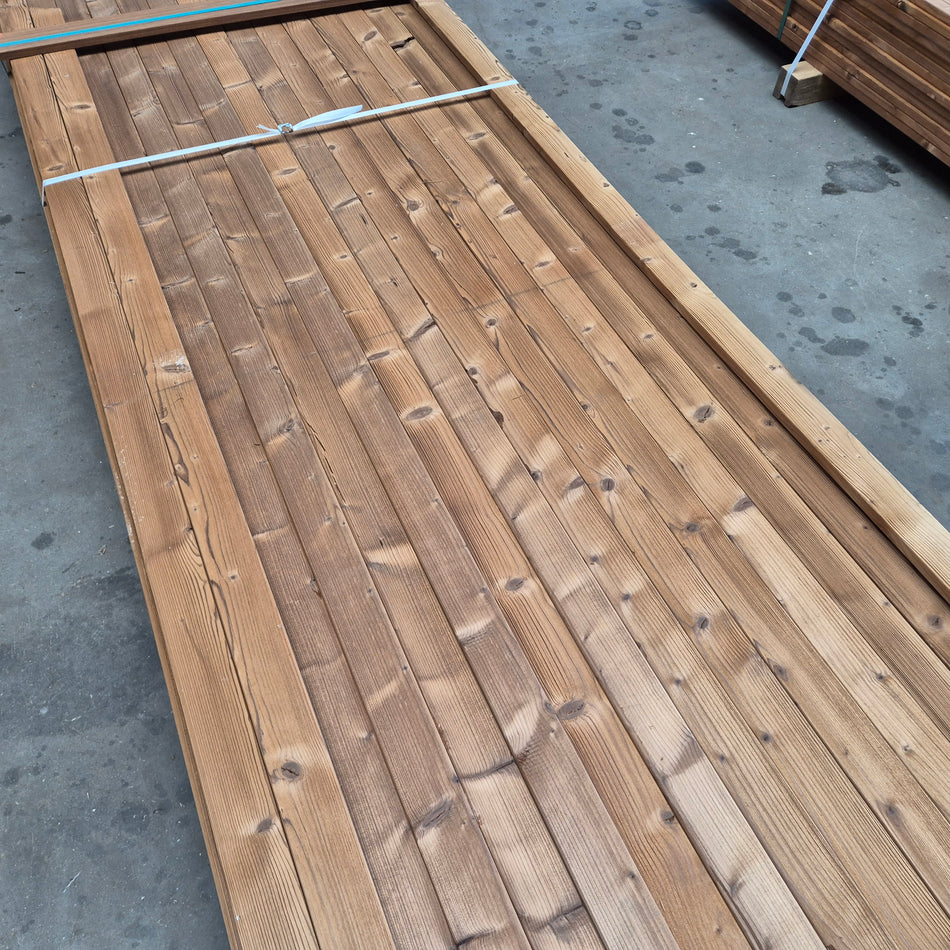 Thermowood Vuren Latten Geborsteld 4800-4200x66x19mm