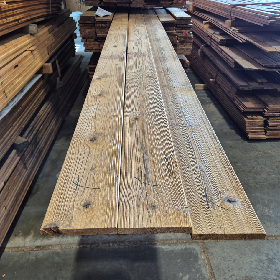 Thermo Vuren Geschaafde Plank Geborsteld 4800-3000x140x18mm