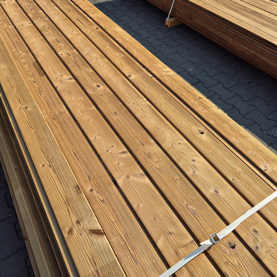 Partij Thermo Vuren halfhouts Rabat planken 3000-3600-4500x140-130x19mm