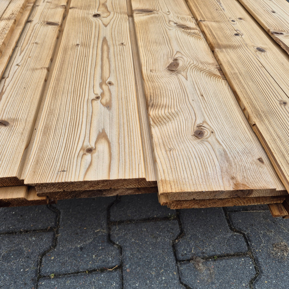 Partij Thermo Vuren halfhouts Rabat planken geborsteld 3000-4200-5100x185-175x20mm