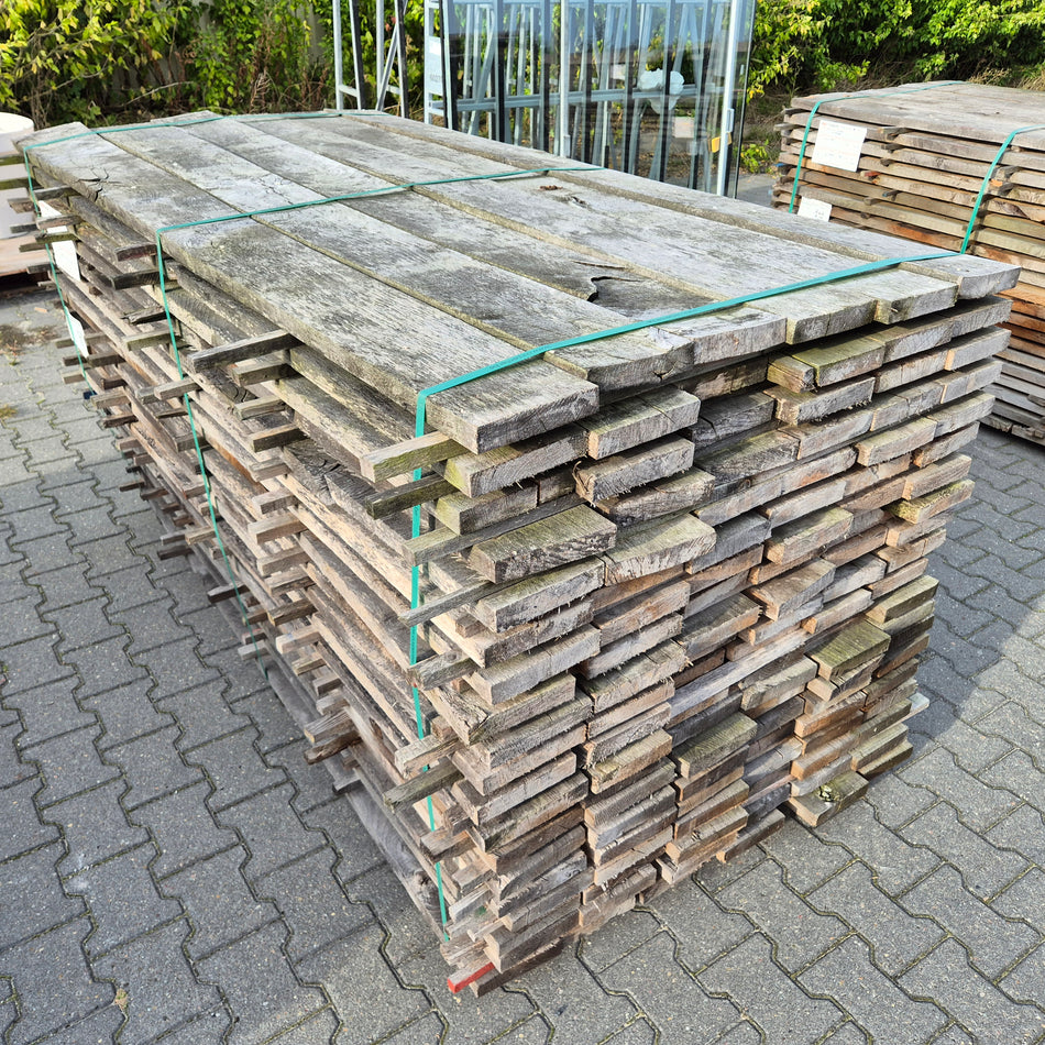 Partij Eiken planken 2000x160x27-30mm Windgedroogd